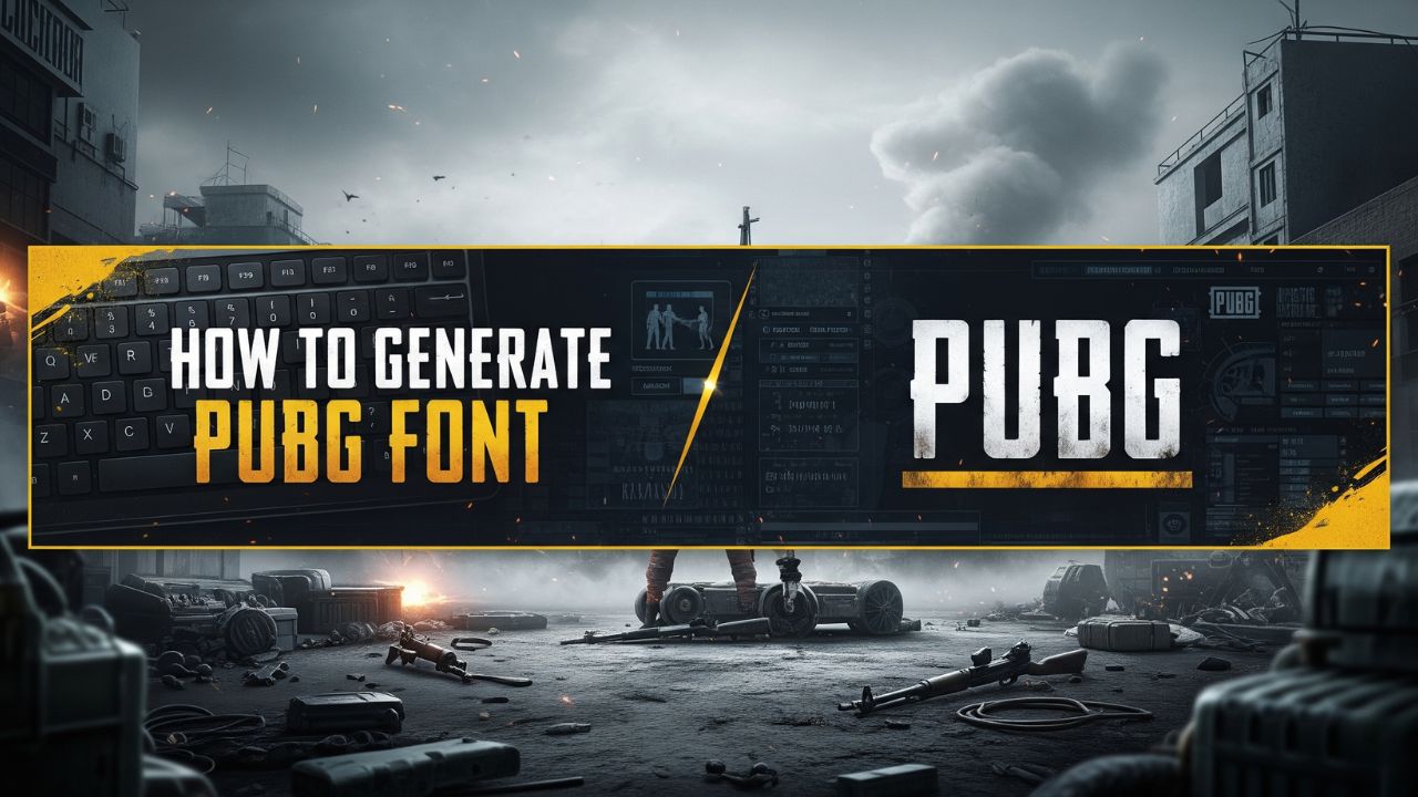 How to Generate pubg font
