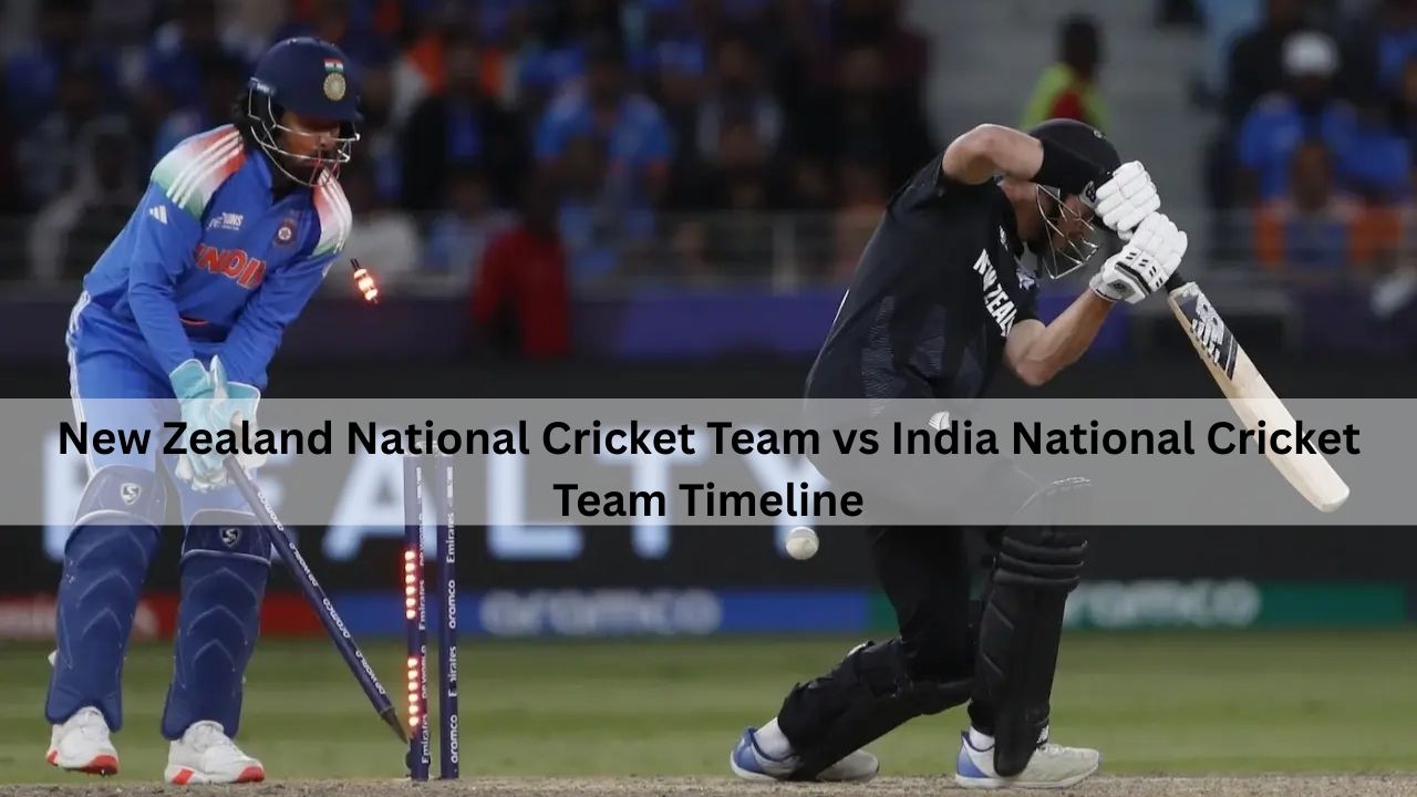 New Zealand National Cricket Team vs India National Cricket Team Timeline