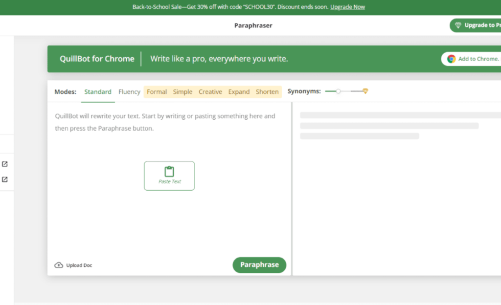 Paraphrasing Tool - QuillBot AI