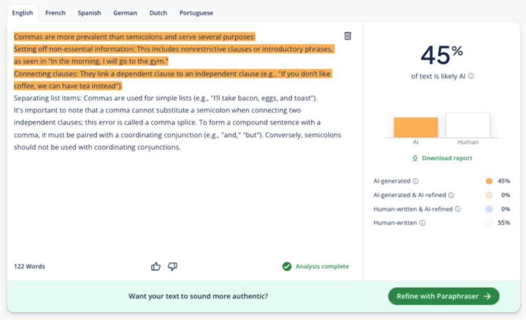 QuillBot AI Detector: AI Content Detection