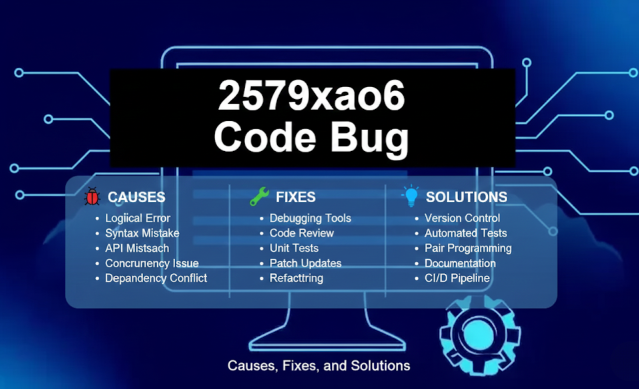 2579xao6 Code Bug Causes, Fixes, and Solutions